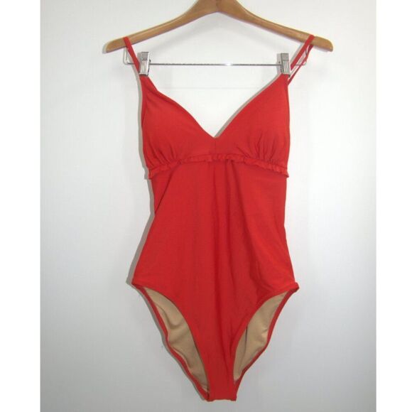 NWT Old Navy Ruffle V-Neck Corazon One Piece Women's One-Piece Swimsuit Size M - Picture 4 of 9